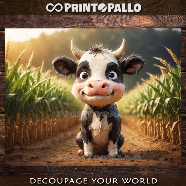 Baby Farm Animals: young cow Tissue Paper (Creator Uploaded)