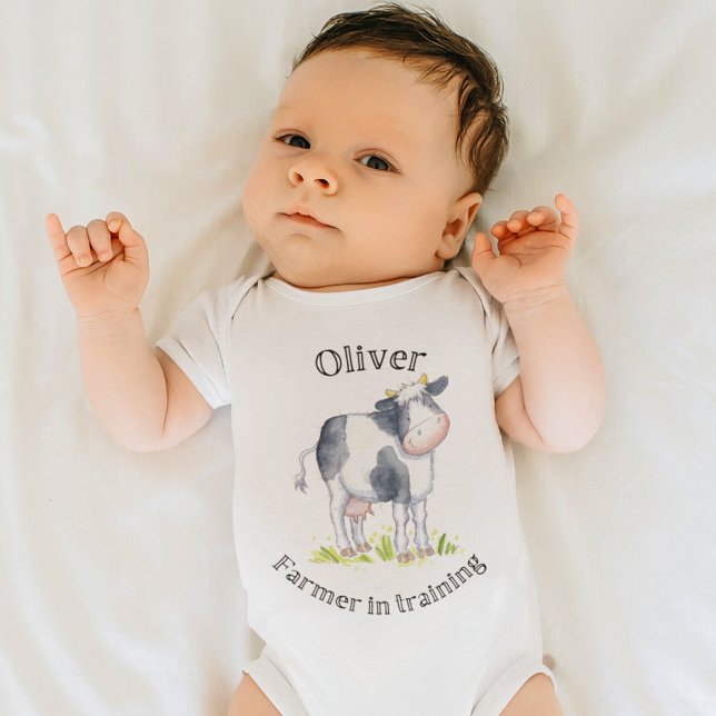 Baby Farmer cow Babygrow Bodysuit (Creator Uploaded)