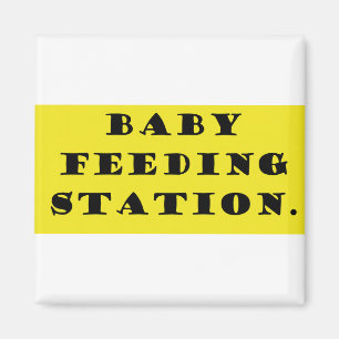 Baby feeding station magnet