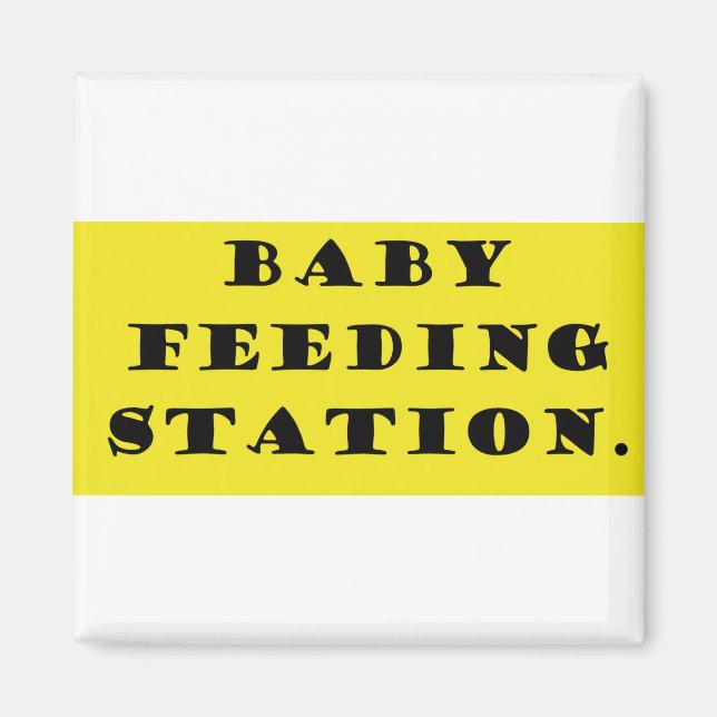 Baby feeding station magnet (Front)