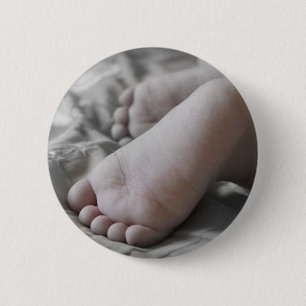Baby Feet 6 Cm Round Badge