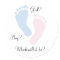 Baby Feet Footprint Gender Reveal