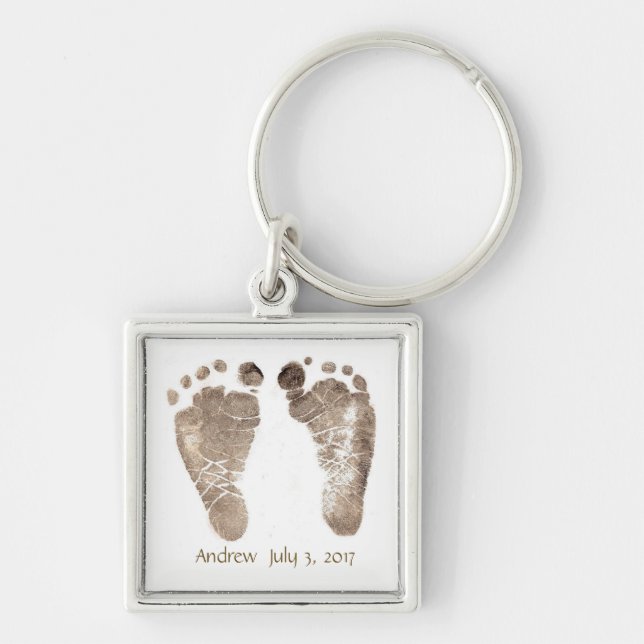 Baby Feet Key Chain Design Your Own! (Front)