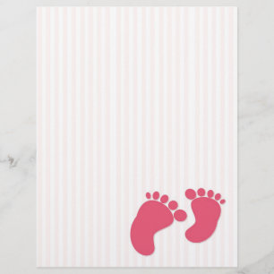 baby feet letterhead