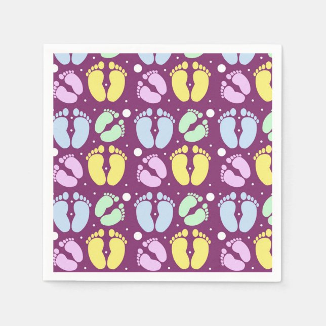 Baby Feet Napkin (Front)