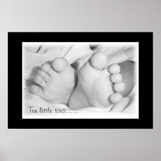 Baby feet poster