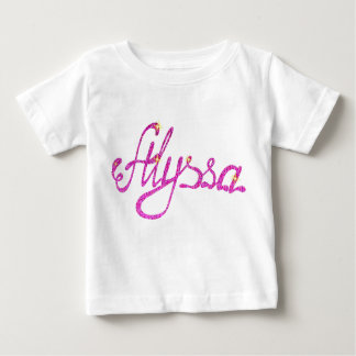 Baby Fine Jersey T-Shirt Alyssa name