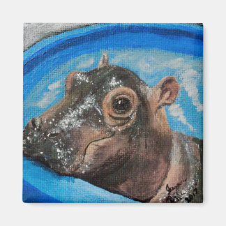 Baby Fiona in the Pool Magnet