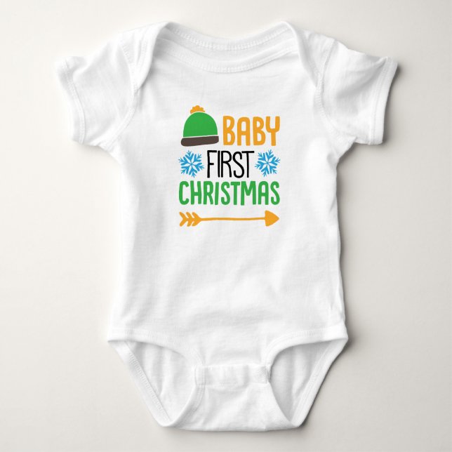 Baby First Christmas Bodysuit (Front)