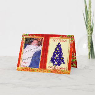 Baby First Christmas Card