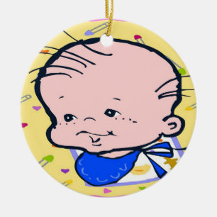 Baby First Christmas Ceramic Ornament
