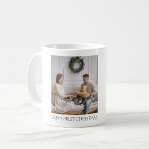 Baby First Christmas Family Photo Keepsake Coffee Mug