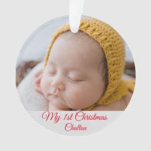 Baby First Christmas Photo Ornament