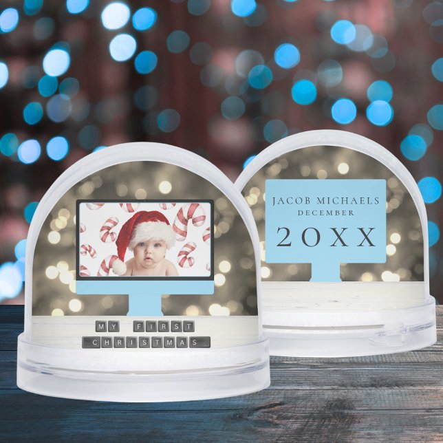 Baby First Christmas Photo Snow Globe (Creator Uploaded)