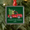Baby First Christmas Red Truck Moose Green