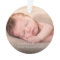 Baby First Christmas Snowflakes Stylish Chic Photo