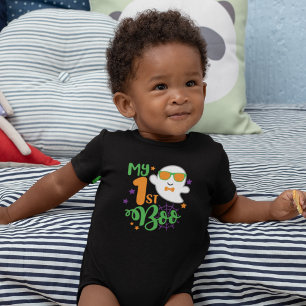 Baby First Halloween Ghost Boo Bodysuit