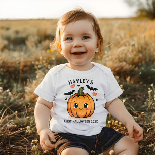 Baby First Halloween Pumpkin Baby Bodysuit