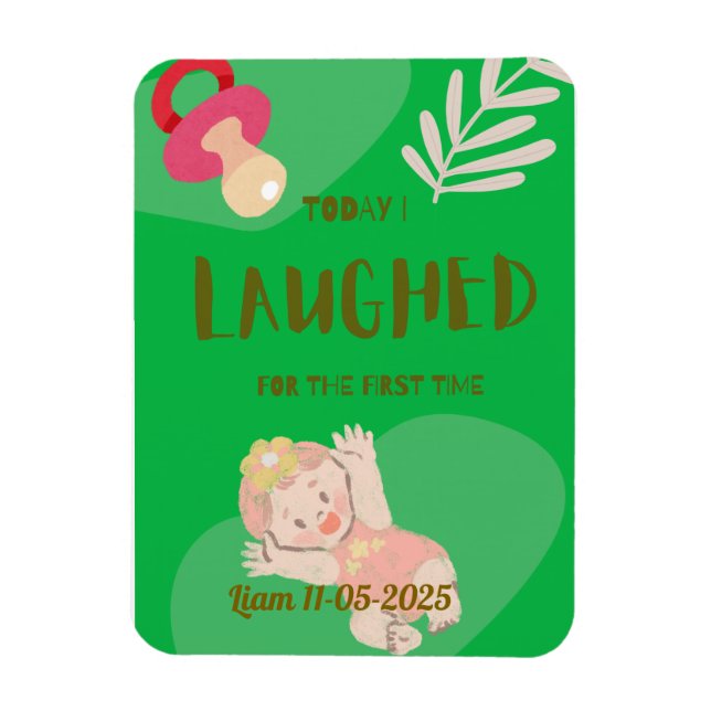 Baby first laugh magnet (Vertical)