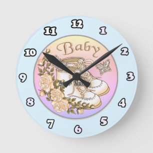 Baby First Shoes clock
