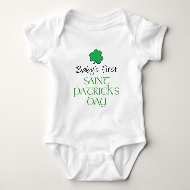 Baby First St Patricks Day Bodysuit (Front)