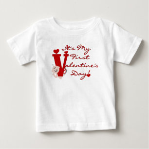 Baby First Valentine's Day T-Shirt