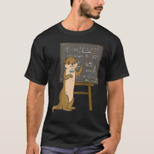 Baby Fish Otter For Teacher And Maths Friends Base T-Shirt