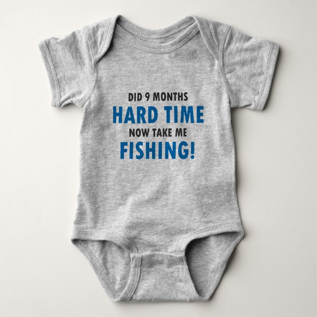 Baby Fishing Jersey Bodysuit Shirt (Front)