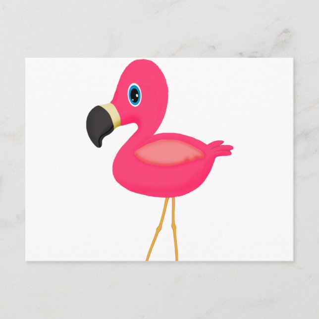 Baby Flamingo Postcard (Front)
