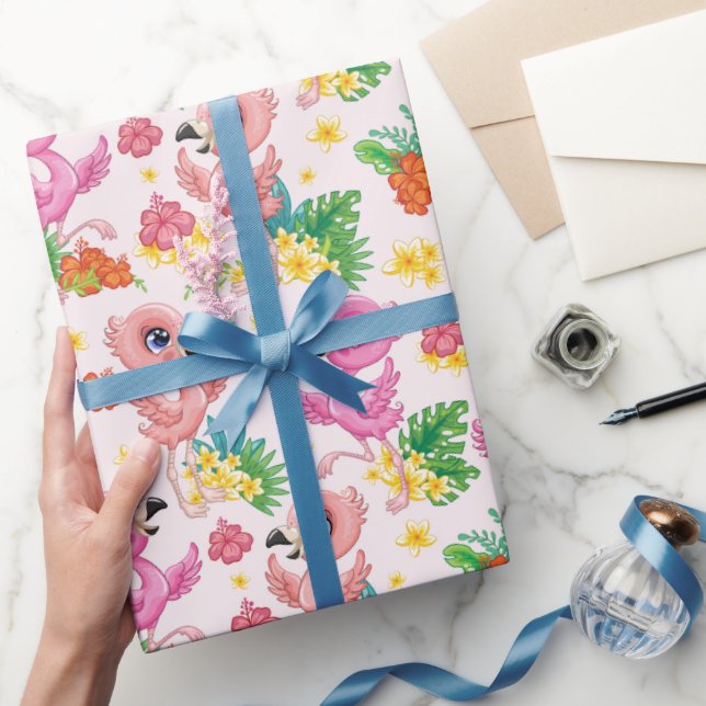 Baby Flamingos Wrapping Paper (Gifting)