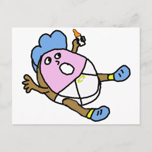 Baby flavoued doughnut postcard