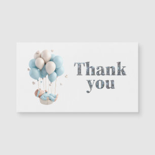 Baby floating with balloons Diamond Thank you
