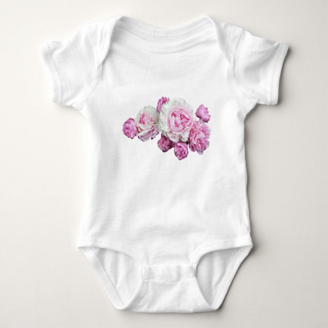 Baby Floral Baby Bodysuit (Front)