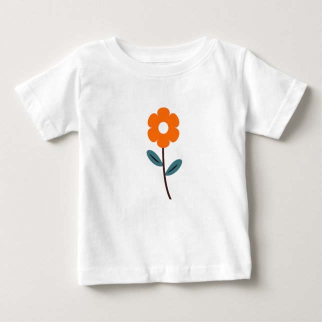 baby flower design T-Shirt (Front)