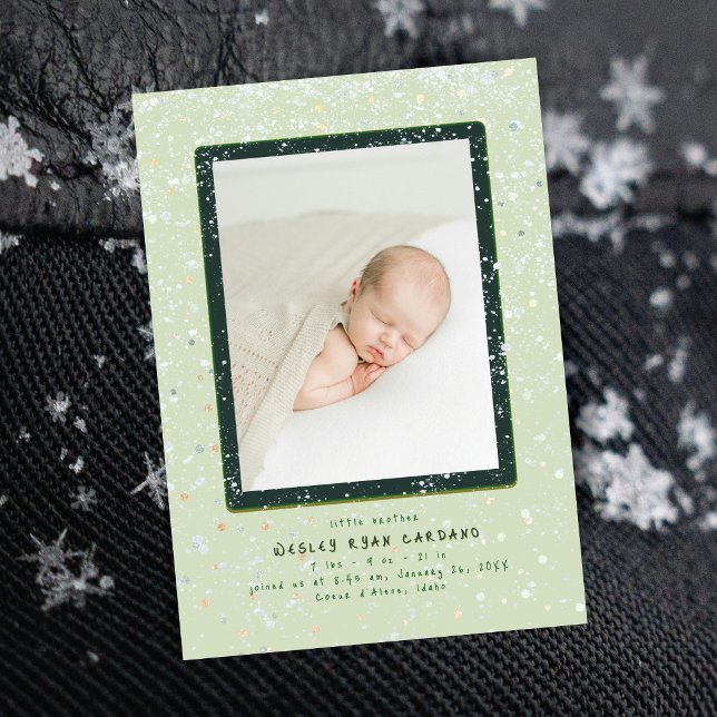 Baby Flurry | Vertical Birth Announcement (Creator Uploaded)