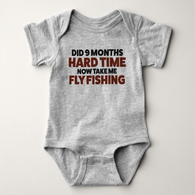 Baby Fly Fishing Jersey Bodysuit Shirt (Front)