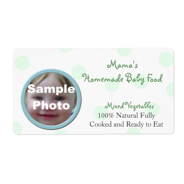 Baby Food Jar label (Front)