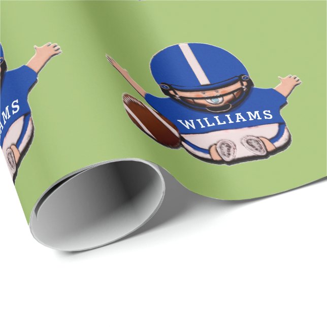 Baby Football Wrapping Paper (Roll Corner)