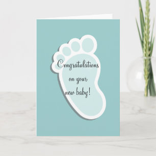 Baby Footprint Card