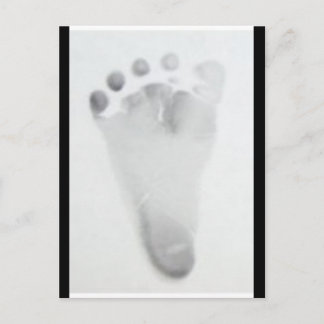 Baby Footprint Postcard