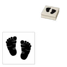 Baby Footprints 50mm, Craft Project Stamp