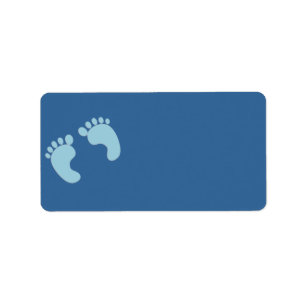 Baby Footprints Address Label