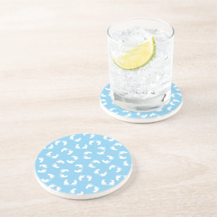 Baby Footprints, Babies Foot, Footsteps, Blue, Boy Coaster