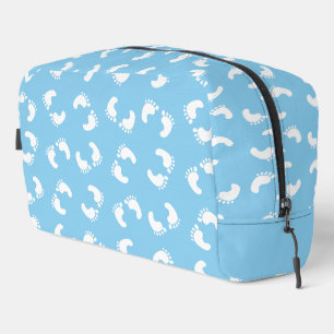 Baby Footprints, Babies Foot, Footsteps, Blue, Boy Dopp Kit