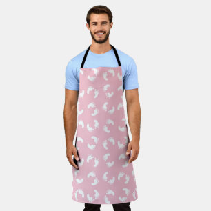 Baby Footprints, Babies Foot, Footsteps, Pink Girl Apron