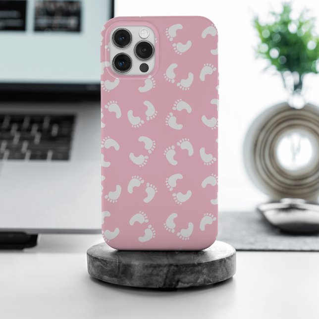 Baby Footprints, Babies Foot, Footsteps, Pink Girl Case-Mate iPhone Case (Creator Uploaded)