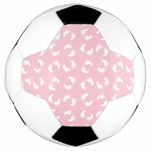 Baby Footprints, Babies Foot, Footsteps, Pink Girl Soccer Ball