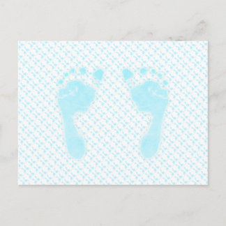 Baby Footprints (Boy) Postcard