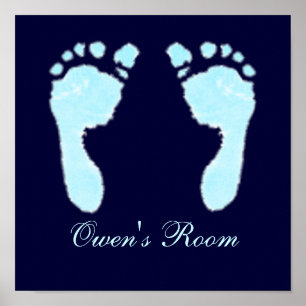 Baby Footprints (Boy) Poster