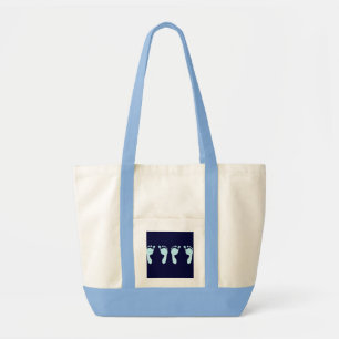 Baby Footprints (Boy Twins) Tote Bag